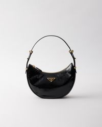 Prada - Arqué Naplak Patent Leather Shoulder Bag - Lyst