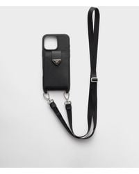 Prada - Saffiano Leather Case For Iphone 16 Pro Max - Lyst