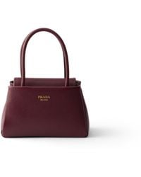 Prada - Passage Saffiano Leather Mini Handbag - Lyst