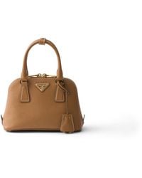 Prada - Promenade Mini Saffiano Leather Bag - Lyst
