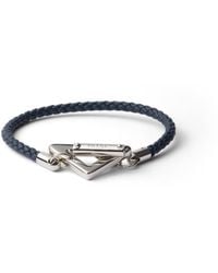 Prada - Braided Nappa Leather Bracelet - Lyst