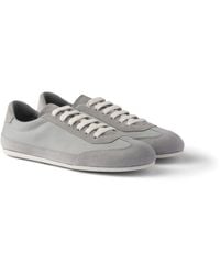 Prada - Zapatillas De Tela Y Ante - Lyst