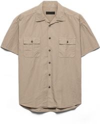 Prada - Camisa En Mezcla De Algodón, Hombre, Talla - Lyst