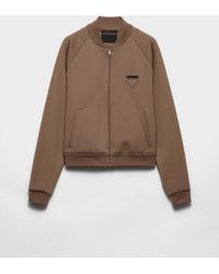 Prada - Technical Fleece Blouson Jacket - Lyst
