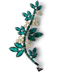 Prada - Metal Brooch With Crystals - Lyst