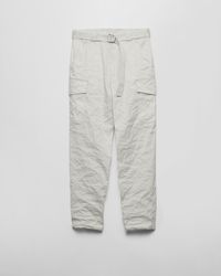 Prada - Stretch Cotton Pants - Lyst