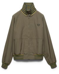 Prada - Poplin Turtleneck Jacket - Lyst
