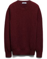 Prada - Pull À Col Rond - Lyst