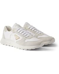 Prada - Prax 2.0 Re-Nylon And Suede Sneakers - Lyst