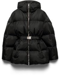 Prada - Re-Nylon Hooded Down Jacket - Lyst