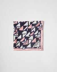 Prada - Foulard Stampato - Lyst