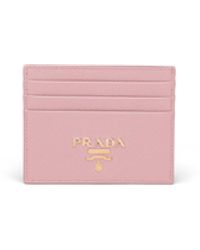 Prada - Kartenetui Aus Saffiano-Leder, Damen - Lyst