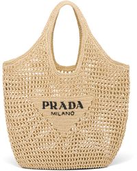 Borse tote di paglia e borse da spiaggia da donna di Prada | Lyst