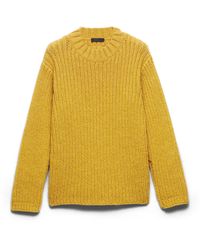 Prada - Shetland Wool Crew-Neck Sweater - Lyst