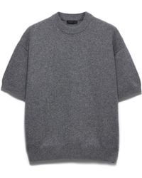 Prada - Pull À Manches Courtes En Re-Cashmere, Homme, Taille - Lyst
