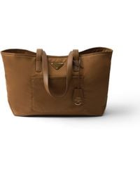 Prada - Re-Edition 1978 Medium Re-Nylon And Saffiano Leather Tote Bag - Lyst