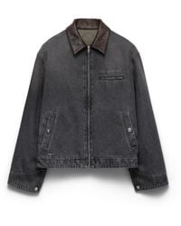 Prada - Denim Blouson Jacket - Lyst