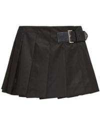 Prada - Minifalda de Re-Nylon plisada - Lyst