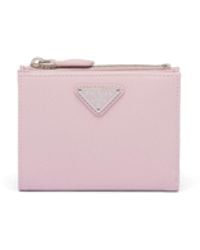 Prada - Small Saffiano Leather Wallet - Lyst