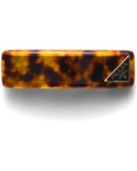 Prada - Hair Clip With Triangle Logo - Lyst