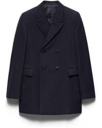 Prada - Double-Breasted Wool Jacket - Lyst