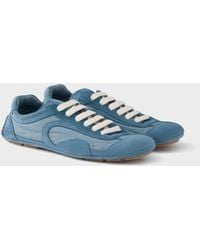 Prada - Montecarlo Re-Edition 2005 Suede And Re-Nylon Sneakers - Lyst