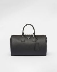 Prada - Reisetasche Aus Saffiano-Leder - Lyst