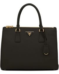 Prada - Galleria Large Saffiano-Leather Tote Bag - Lyst