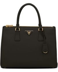 Prada - Galleria Large Saffiano-Leather Tote Bag - Lyst