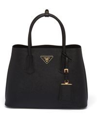 Prada - Borsa Double Small In Saffiano - Lyst
