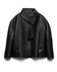 Prada - Bonded Nappa Leather Jacket - Lyst