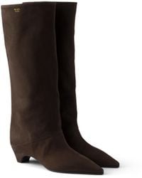 Prada - Leather Boots - Lyst