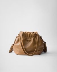 Prada - Nappa Leather Shoulder Bag - Lyst