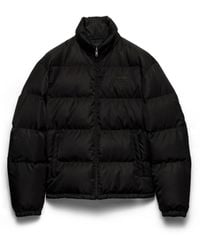 Prada - Chaqueta De Plumón Y Re-Nylon De Peso Medio, Hombre, Talla - Lyst