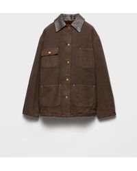 Prada - Canvas Oversized Jacket - Lyst