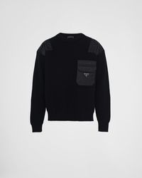 Prada - Wool And Re-Nylon Sweater - Lyst