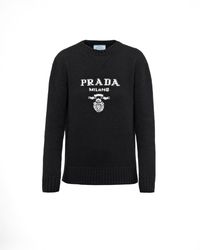 Prada - Pull À Logo - Lyst