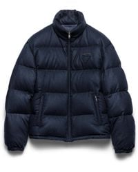 Prada - Cashmere quilted down jacket - Lyst