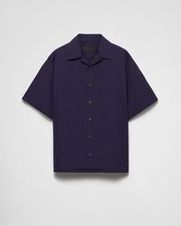 Prada - Bowling-Hemd Aus Baumwolle - Lyst