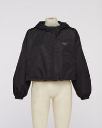 Prada - Re-Nylon Cropped Jacket - Lyst
