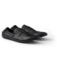 Prada - Shuffle Antiqued Leather Loafers - Lyst