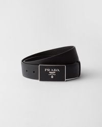 Prada - Saffiano Leather Belt - Lyst