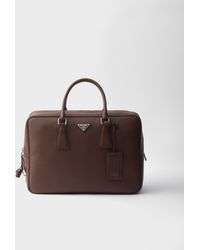 Prada - Leather Work Bag - Lyst