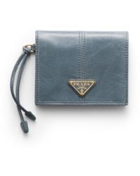 Prada - Small Leather Wallet - Lyst