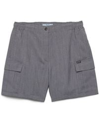 Prada - Light Mohair Shorts - Lyst