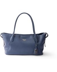 Prada - Ouvert Large Leather Tote Bag - Lyst