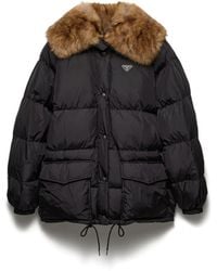 Prada - Tech Canvas Down Jacket - Lyst