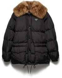 Prada - Tech Canvas Down Jacket - Lyst