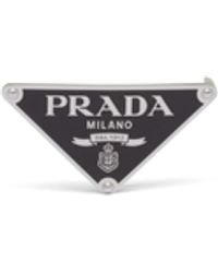 Prada - Enameled-Metal Belt Buckle - Lyst