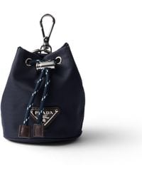 Prada - Speedrock Re-Nylon Keychain Charm - Lyst